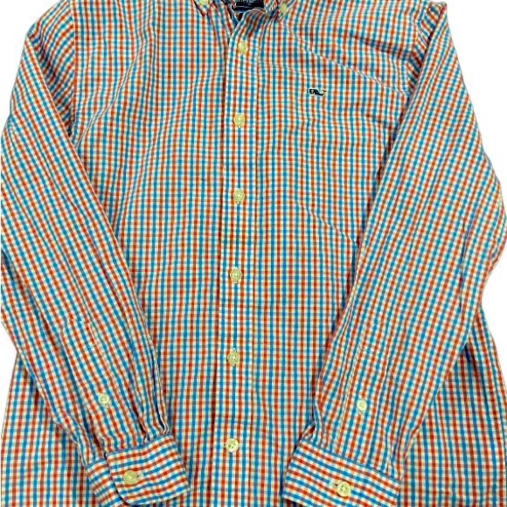 Vineyard vine button down boys medium 12-14